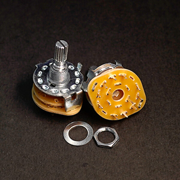 2 Pole 5 Way Rotary Switch SR2512F
