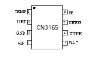 CN3165 1A Solar battery charger pinout