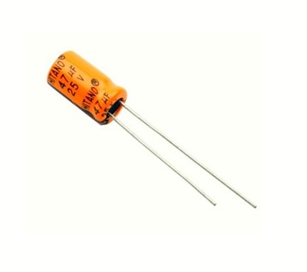 47uF 25V Electrolytic capacitor
