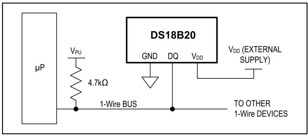 ds18b20 external power 