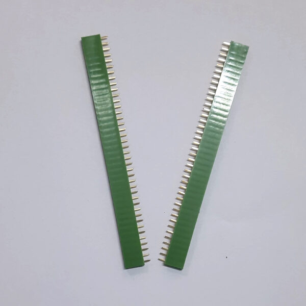 Female berg header strip green color